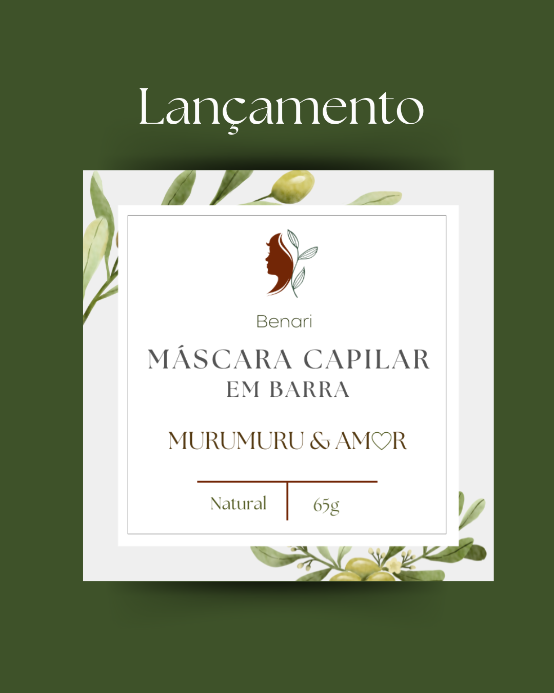 MÁSCARA CAPILAR EM BARRA - 65g